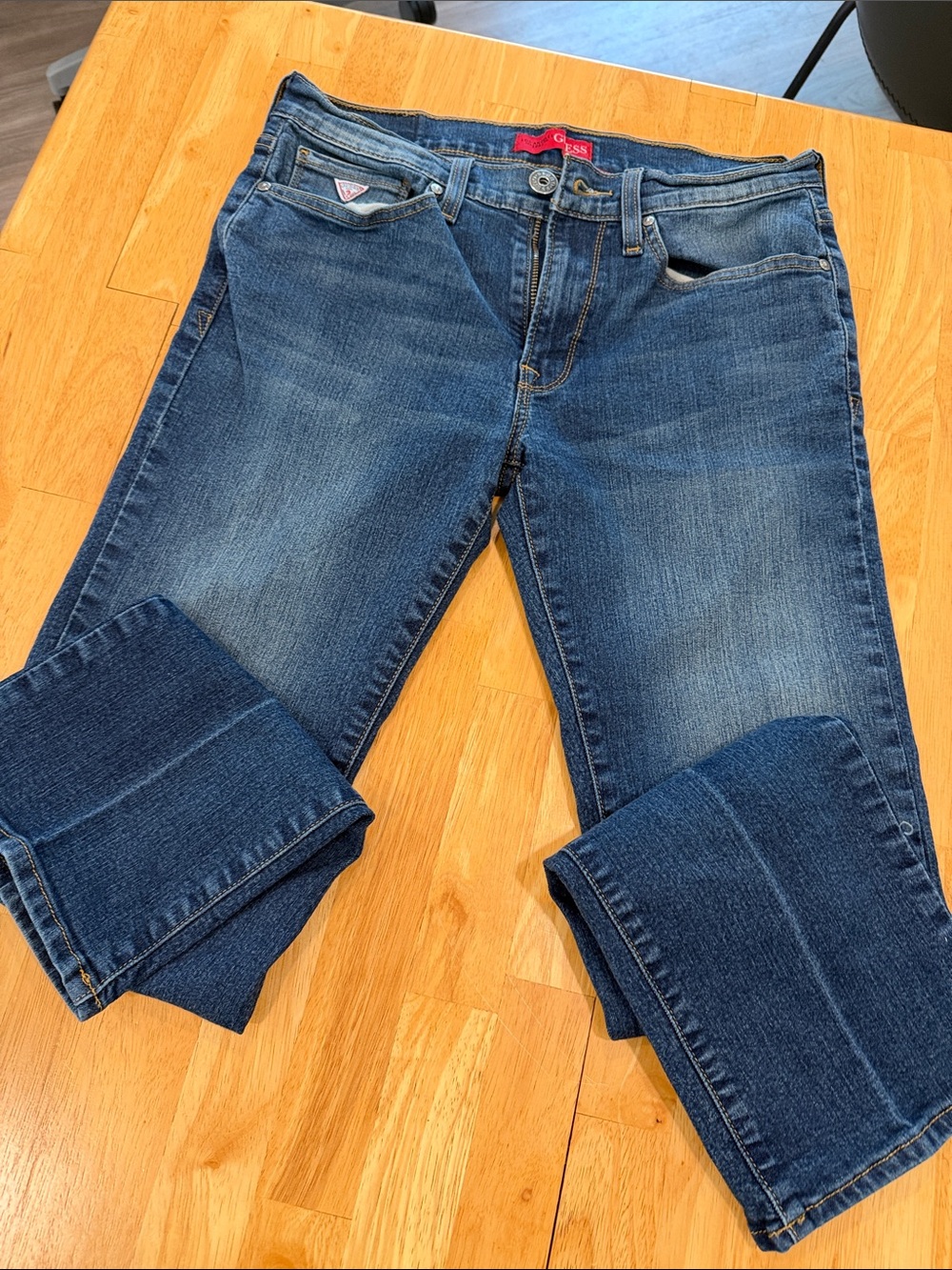 Guess Women's Dark Blue Straight Leg Jeans